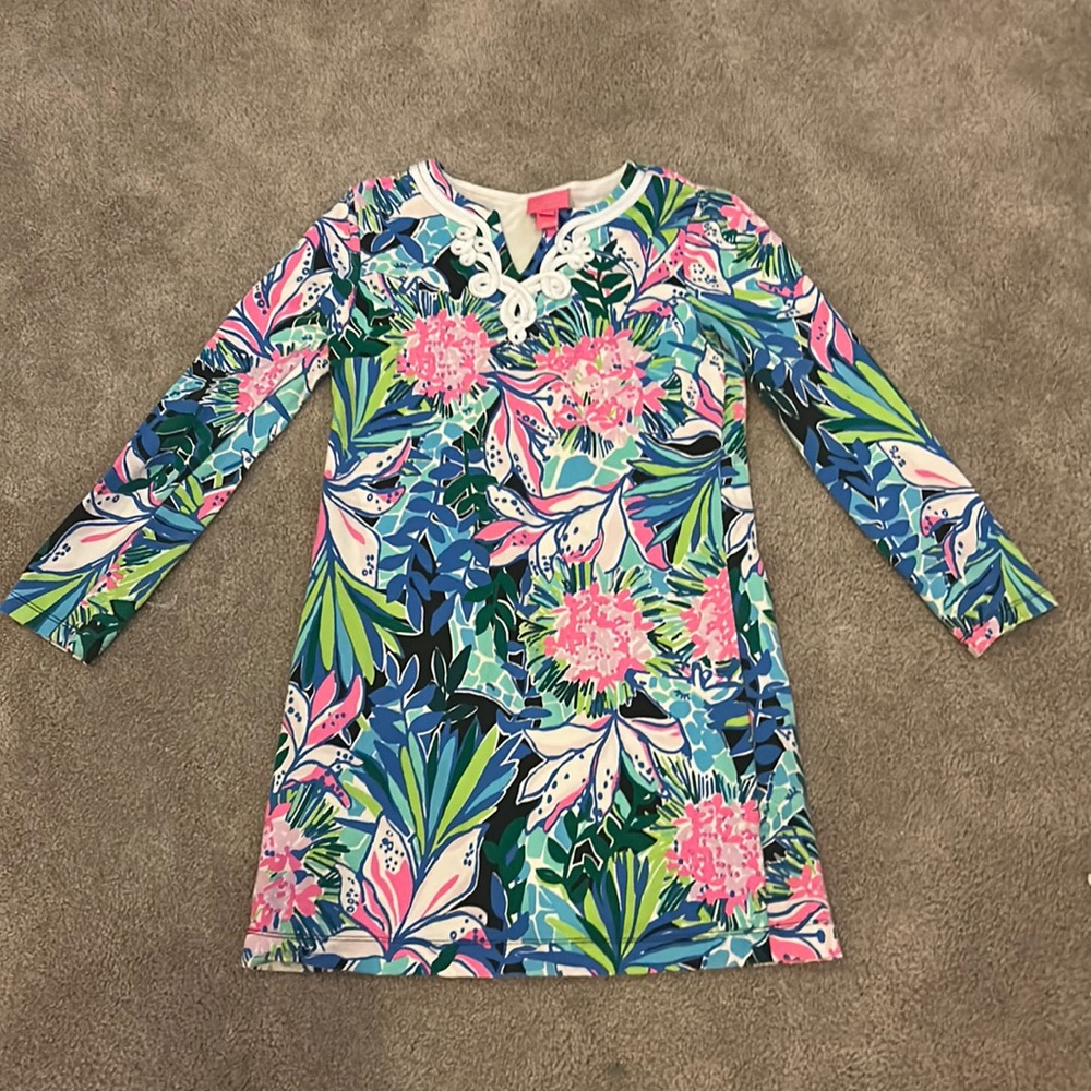 Lily Pulitzer long sleeve dress barley used not new with tags